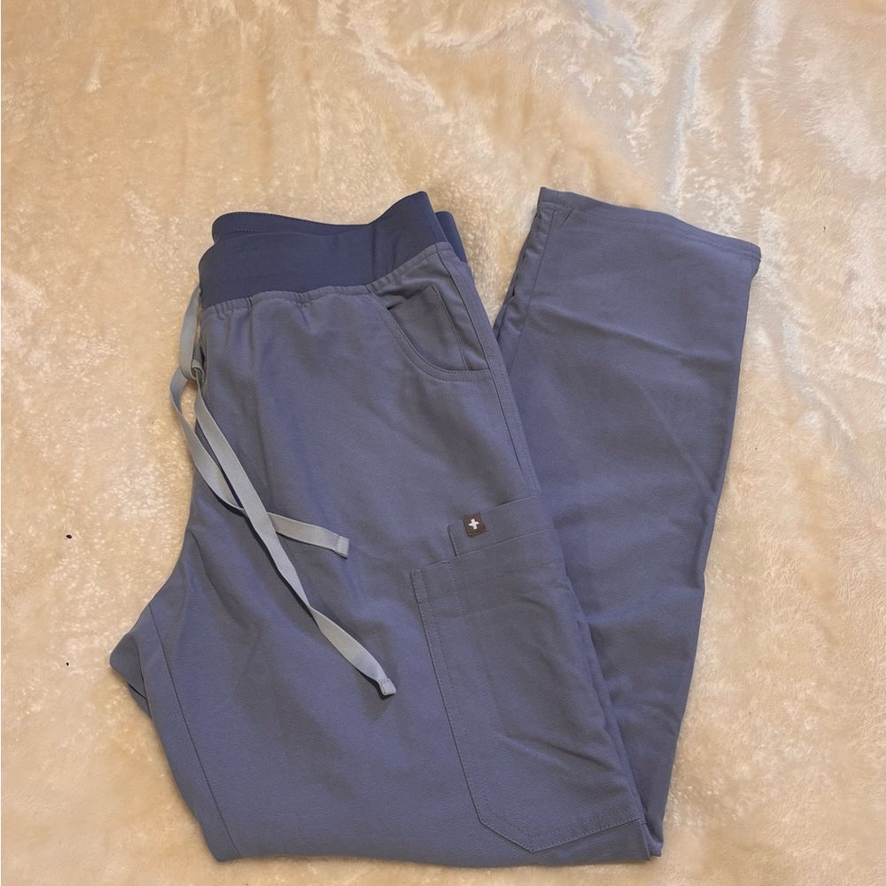 Figs Vapor Blue Yola scrub pants